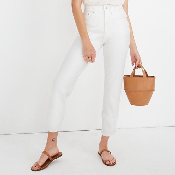 Madewell Denim - Madewell Classic Straight Jean - white